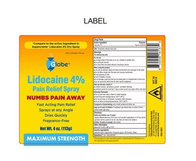 6001 Globe Lidocaine Pain Relief Spray 4oz 010626 Cder 2 (6001 Globe Lidocaine Pain Relief Spray 4oz 010626 Cder 2)